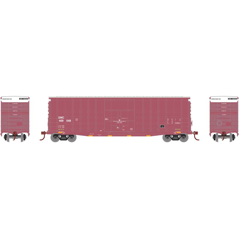 Roundhouse HO 50' Waffle HC Plug Door Box, CN/DWC #409548 - RND88080