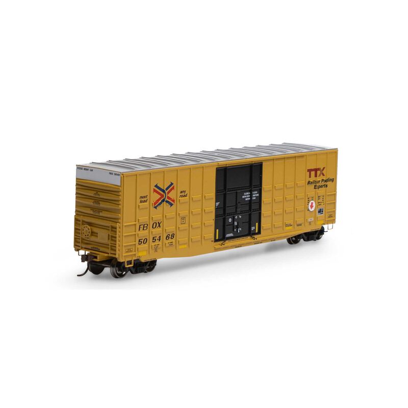 Roundhouse HO 50' Waffle HC Plug Door Box, FBOX #505468 - RND88086