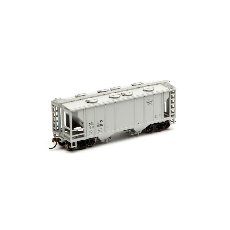 Roundhouse HO PS 2003 2-Bay Cov Hopper MILW #99650 - RND96156