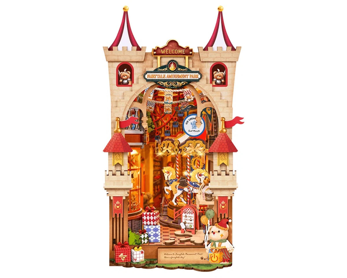 Robotime Rolife Book Nook & Wonderland Fairytale Amusement Park DIY Miniature 3D Wooden Model Kit