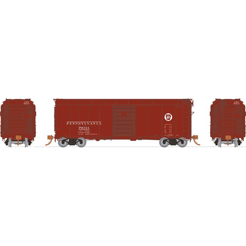 Rapido Trains HO X31A Boxcar Single Door, PRR Circle (6) - RPI123002
