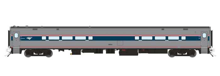 Rapido Trains Horizon Fleet Club-Dinette - Ready to Run -- Amtrak #58107 (Phase 6, silver, blue, red, white)