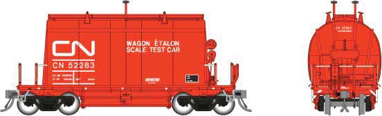 Rapido Trains Short Barrel Ore Hopper - Ready to Run -- Canadian National (Scale Test Car, orange, noodle logo) - RPI143005