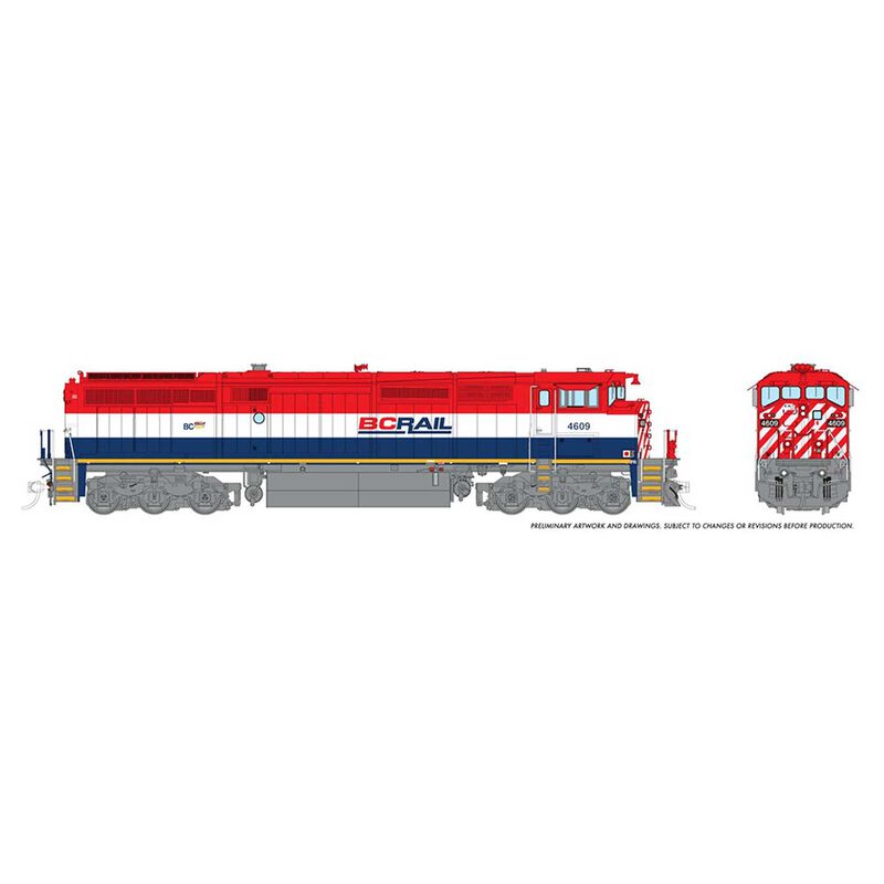 HO Dash8-40CM (DC/DCC/Sound), BCR #4626