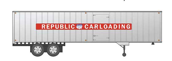 Rapido Trains HO 40' Fruehauf EX-Post V-Van Trailer-RPBLC CRLD 1 - RPI403031