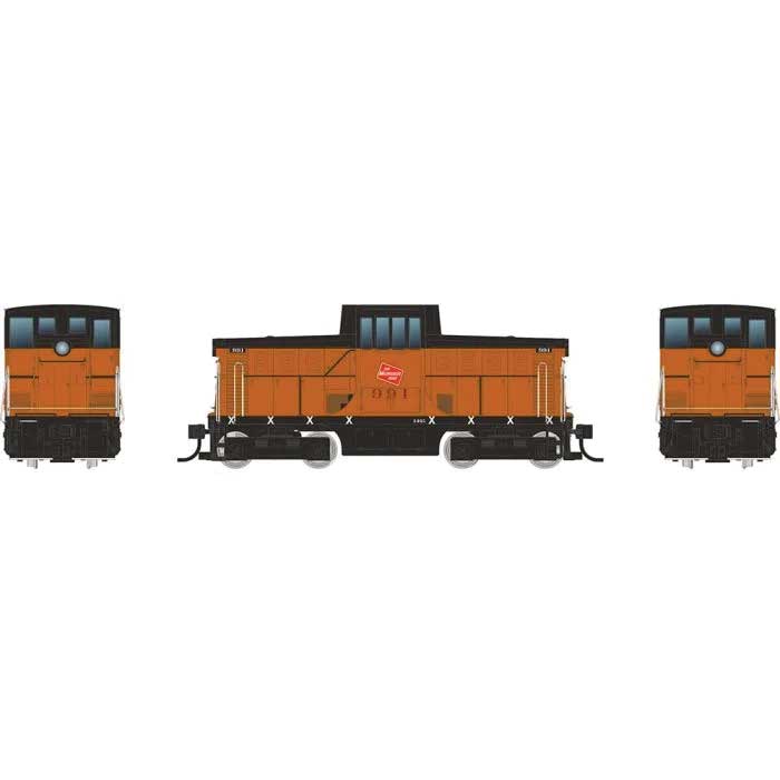 Rapido HO GE 44-Tonner - Standard DC -- Milwaukee Road #992 (orange, black, TMR Logo)