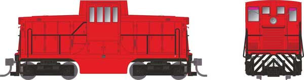 Rapido Trains HO GE 44-Tonner - Standard DC -- Painted, Unlettered (red)