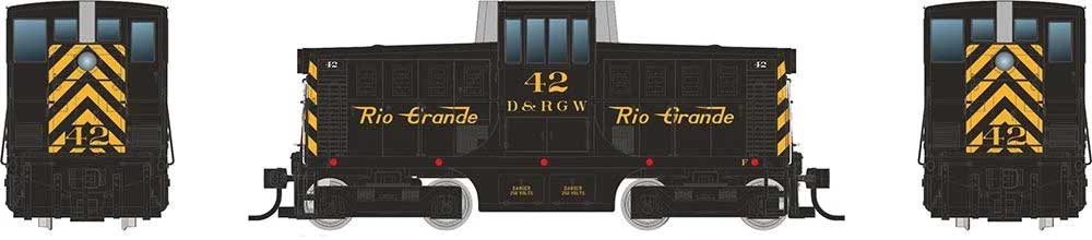 Rapido HO GE 44-Tonner - Sound and DCC -- Rio Grande #40 (black, yellow)