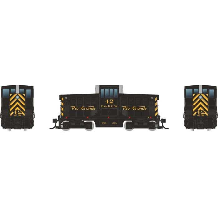 Rapido HO GE 44-Tonner - Sound and DCC -- Rio Grande #42 (black, yellow)