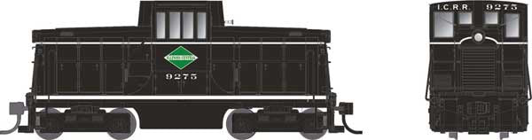 Rapido Trains HO GE 44-Tonner - Sound and DCC -- Illinois Central #9275 (black, white, green)