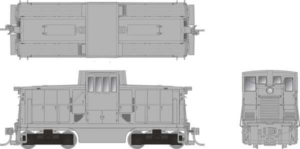 Rapido Trains HO GE 44-Tonner - Sound and DCC -- Undecorated - Phase II Body