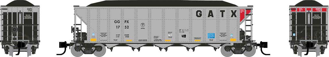Rapido Trains N AutoFlood III RD Coal Hopper GGPX #3 - RPI538017A