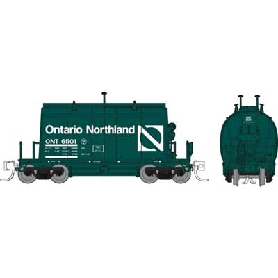 Short Barrel Ore Hopper - Ready to Run -- Ontario Northland (Progressive Green, white) #1
