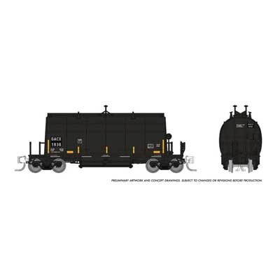 N Long Barrel Ore Hopper, GACX Blk/Red Stripes