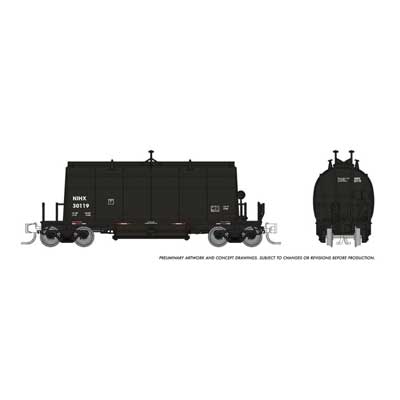 N Long Barrel Ore Hopper. NIHX Blk/Red Stripes