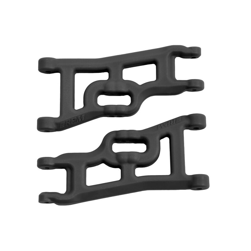 RPM Products Front A-arms (2) Offset-Compensating, Black; Slash - RPM70552
