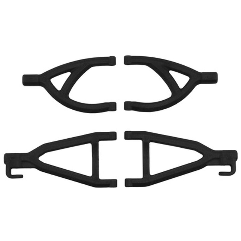RPM Products Rear Up/Low A-arms, Black:1/16 ERV - RPM80602