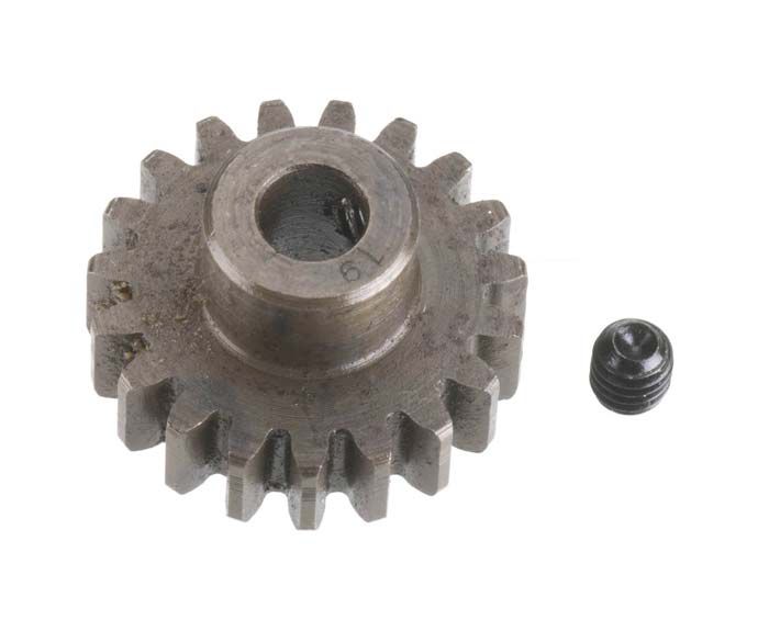 Robinson Racing Products Extra Hard Steel 5mm Bore 1mod Pinion 19T - RRP1219
