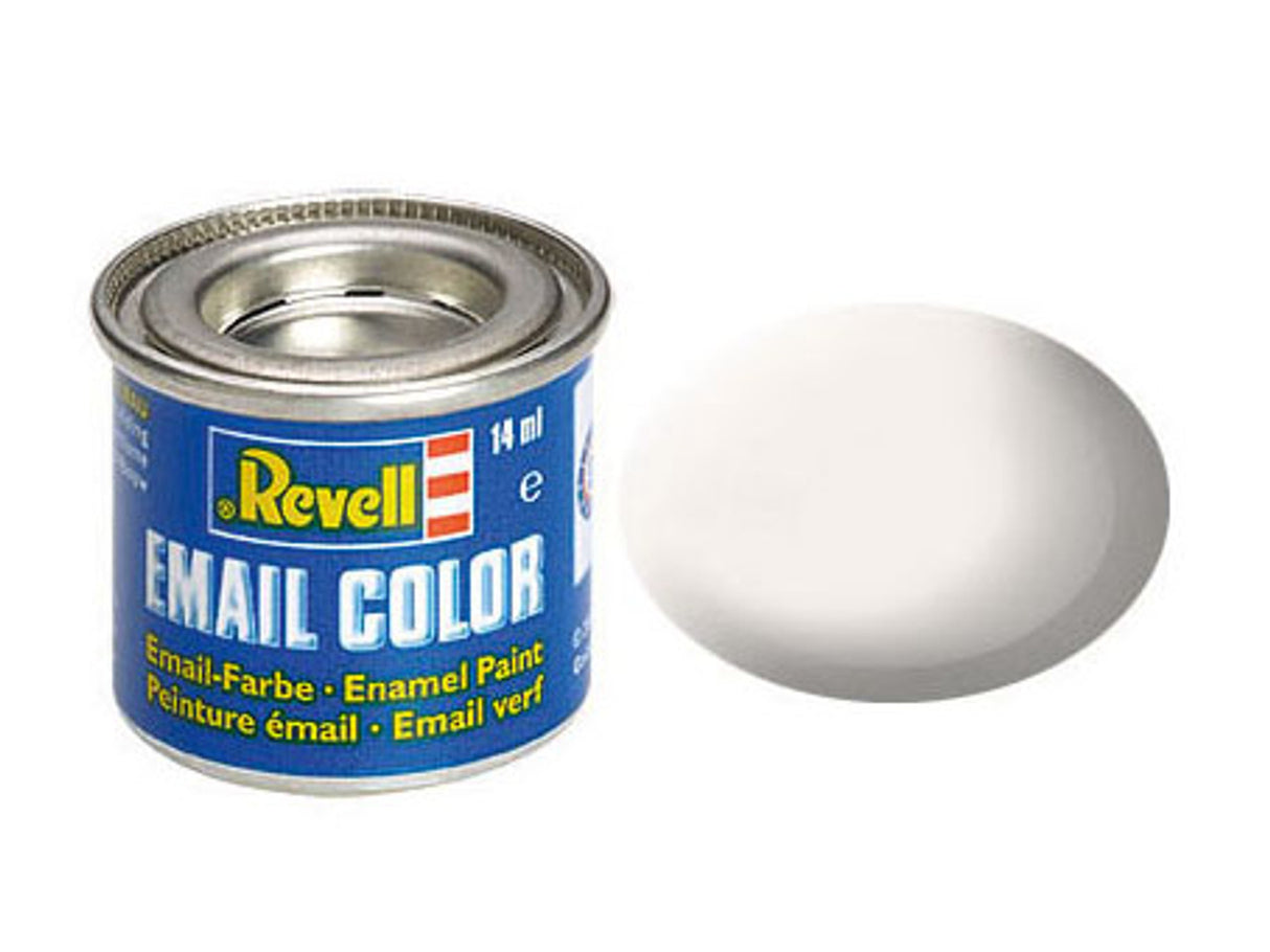 Revell of Germany 14ml Enamel White Mat Tinlets - RVL32105