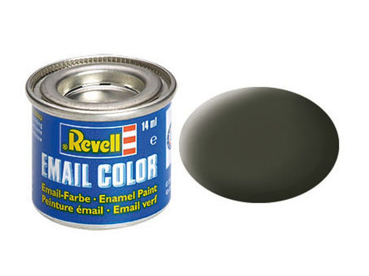 Revell of Germany 14ml Enamel Olive Yellow Mat Tinlets - RVL32142