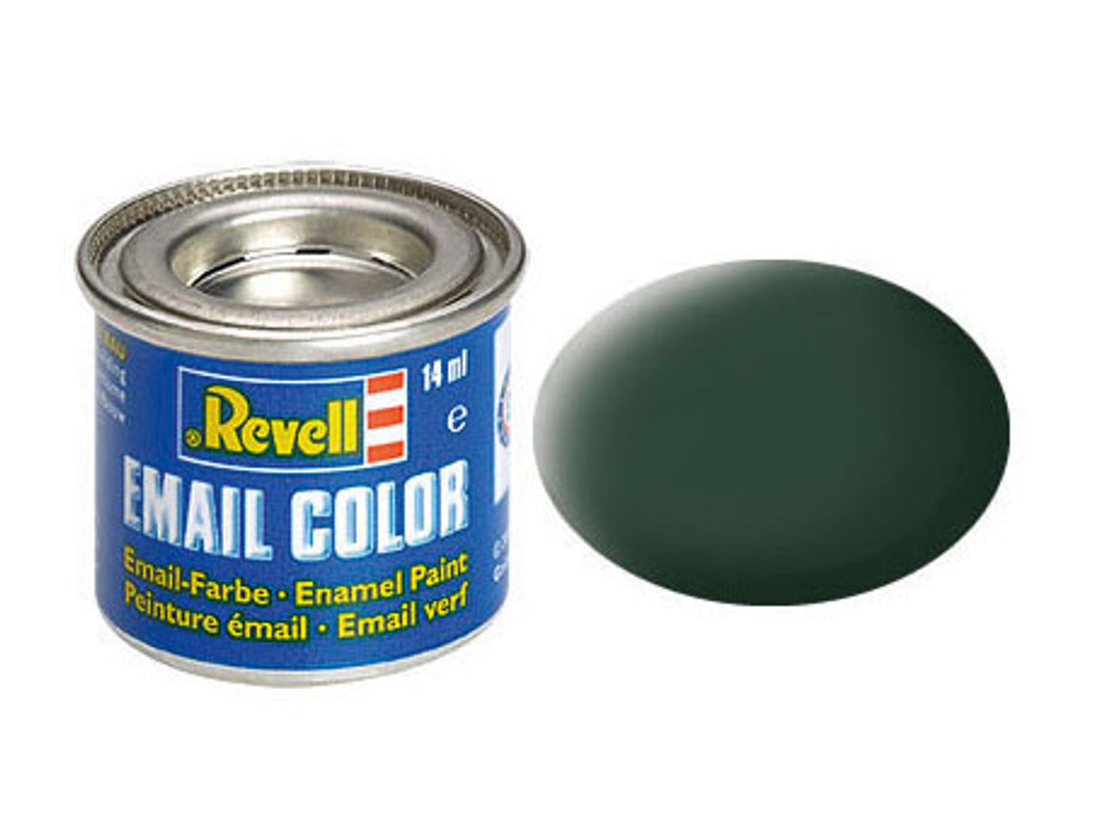 Revell of Germany 14ml Enamel RAF Dark Green Mat Tinlets - RVL32168
