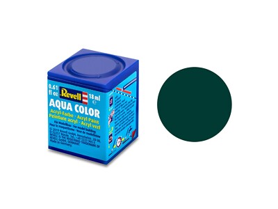 Revell of Germany 18ml Bottle Acrylic Black-Green Mat - RVL36140