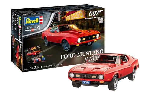 Revell 1/25 James Bond Ford Mustang Mach 1 car from Diamonds are Forever Movie