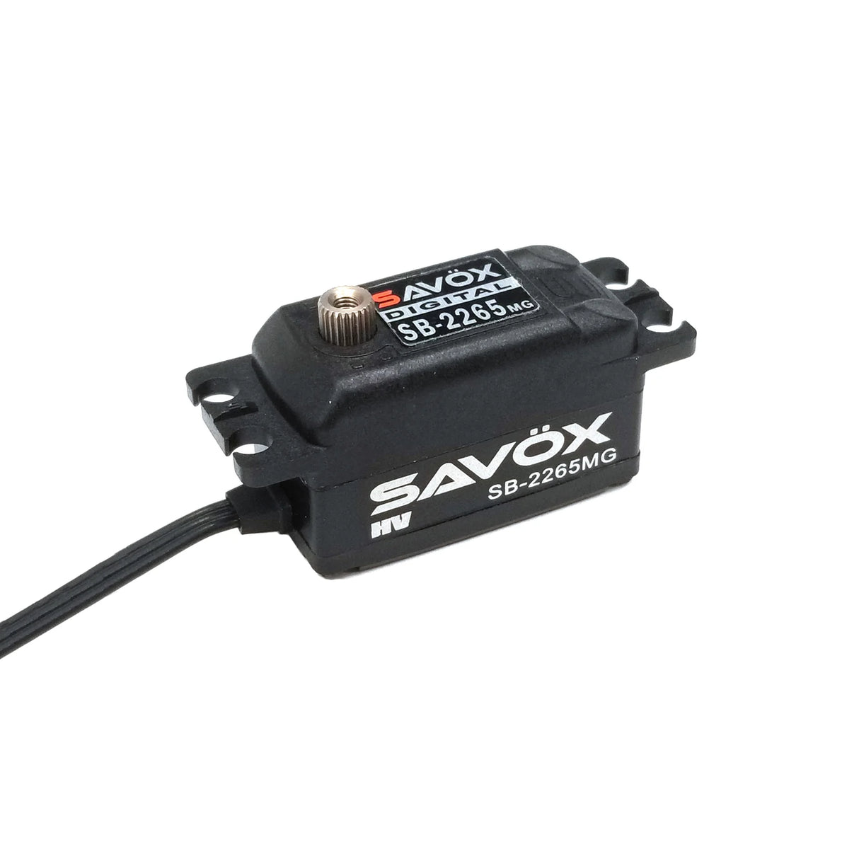 Savox Black Edition Low Profile High Voltage Brushless Digital Servo 0.08sec / 166.6oz @ 7.4V - SAVSB2265MG-BE