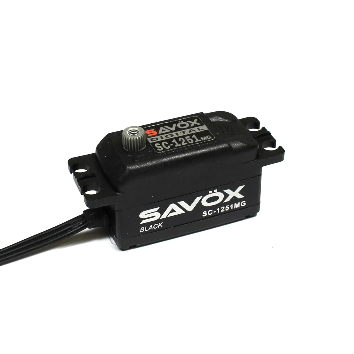 Savox Black Edition Low Profile Digital Servo 0.09sec / 125oz @ 6V - SAVSC1251MG-BE