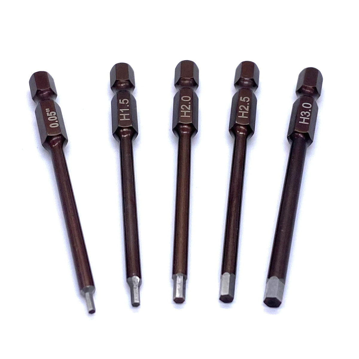 Reefs RC Multitool Metric Hex Driver Bits (5)