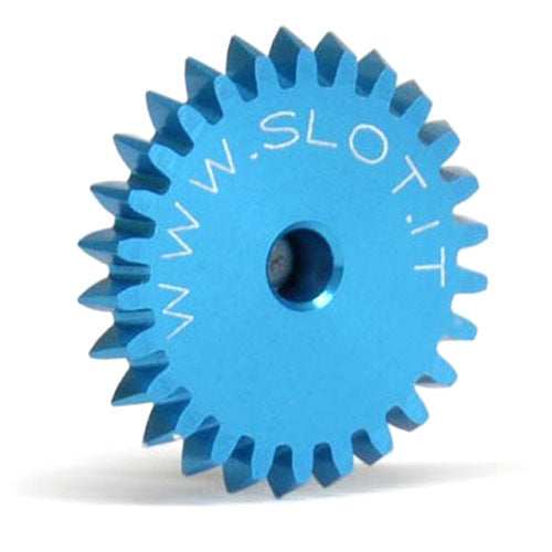 Slot It GEAR, 26T FLAT ANGLEWINDER ERGAN LONG HUB BLUE - SIGA26LH