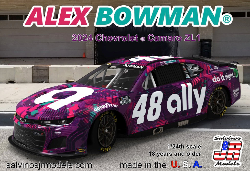Hendrick Motorsports Alex Bowman 2024 Camaro Primary - Plastic Model Kit