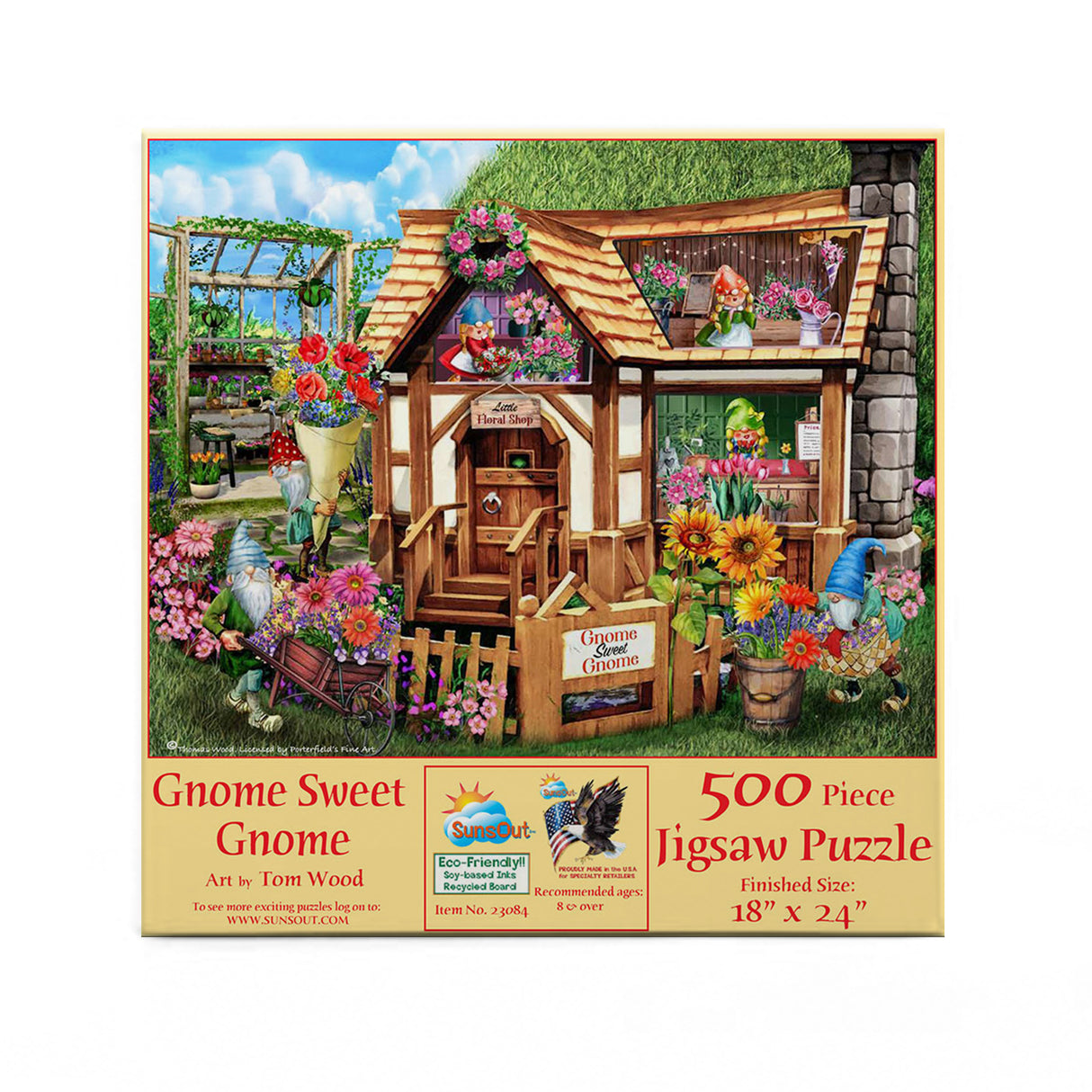 Sunsout Gnome Sweet Gnome 500 Piece Puzzle