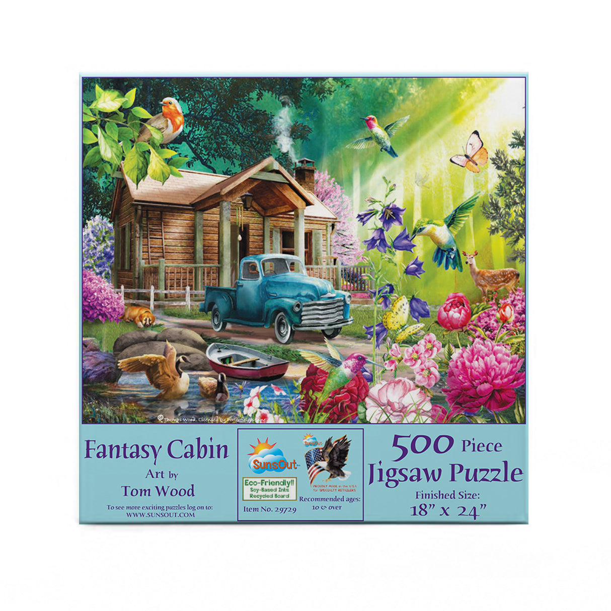 Sunsout Fantasy Cabin 500 Piece Puzzle
