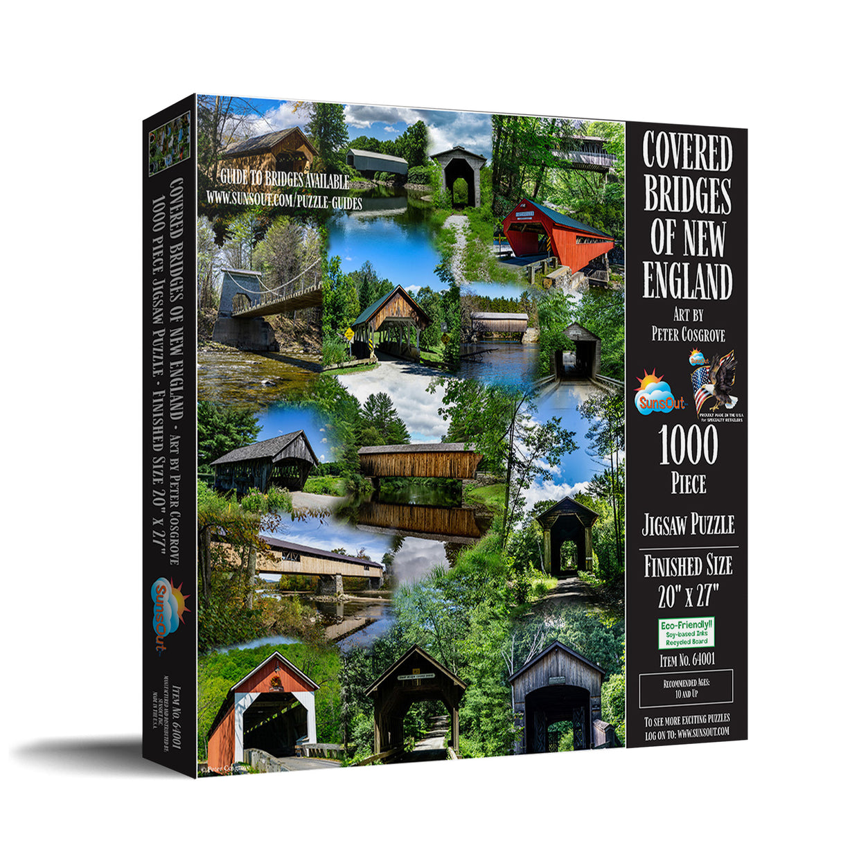 Sunsout Covered Bridges of New England 1000 Piece Puzzle