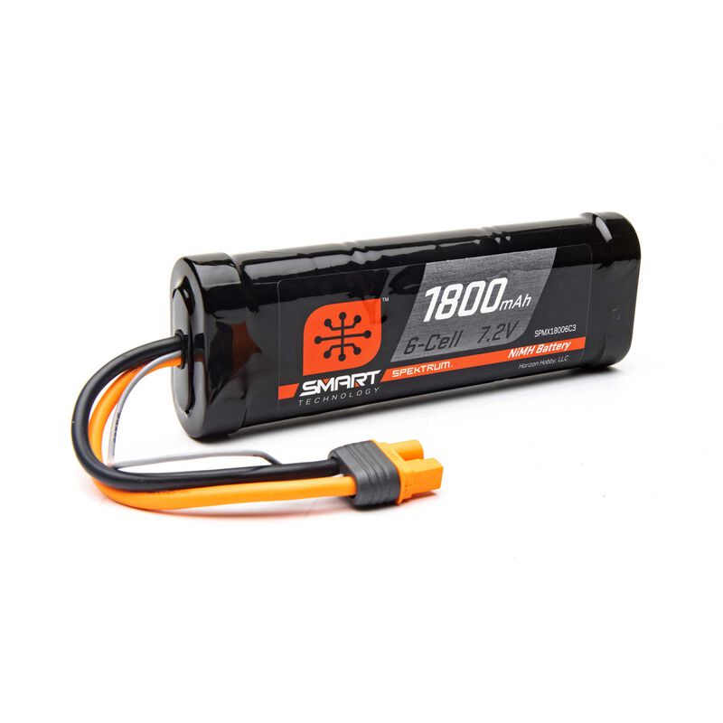 Spektrum 1800mAh 6-Cell 7.2V Smart NiMH Battery; IC3