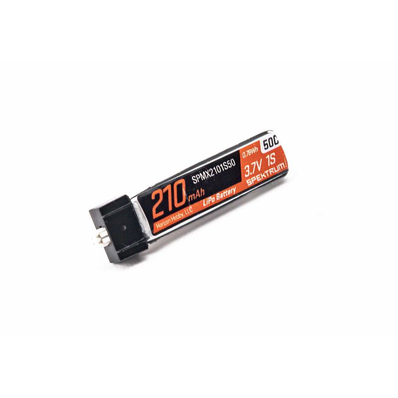 Spektrum 210mAh 1S 3.7V 50C LiPo; JST PH1.25mm Connector