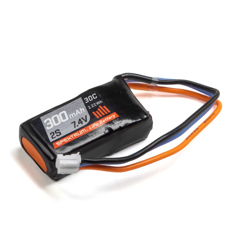 Spektrum 300mAh 2S 7.4V 30C LiPo Battery; PH Connector