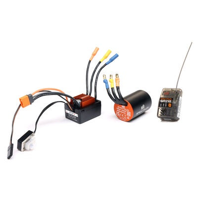 Spektrum Smart BL ESC / Motor / RX Combo: 1/12 Losi NASCAR AWD RC Race Car