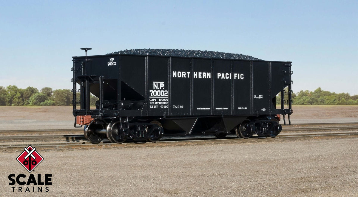 Fox Valley Models HO Scale USRA 55-Ton 2-Bay Open Hopper, Northern Pac ...