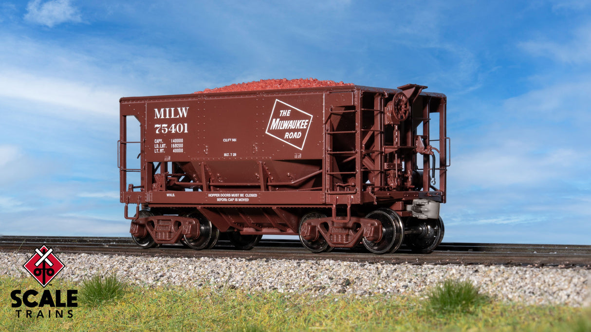 Fox Valley Models HO Scale PSC 70-Ton Ore Car, Milwaukee Road / 75428 /