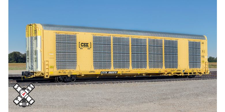 Scaletrains SXT32691 Rivet Counter N Scale Gunderson Multi-Max Autorack, CSX/Boxcar Logo/CTTX - SXT32691
