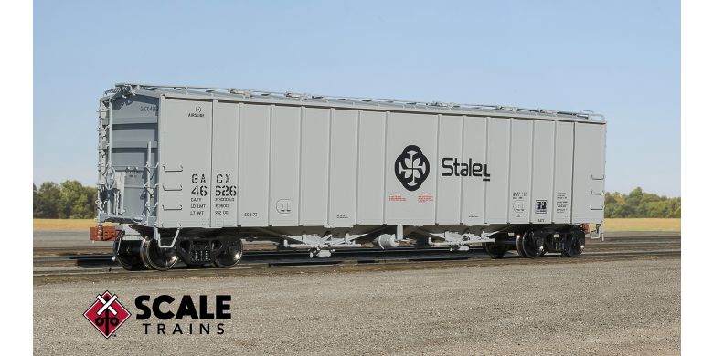 Scaletrains Rivet Counter HO Scale GATC 4180 Airslide Covered Hopper, GACX/Staley/Black Logo #46627 - SXT33003
