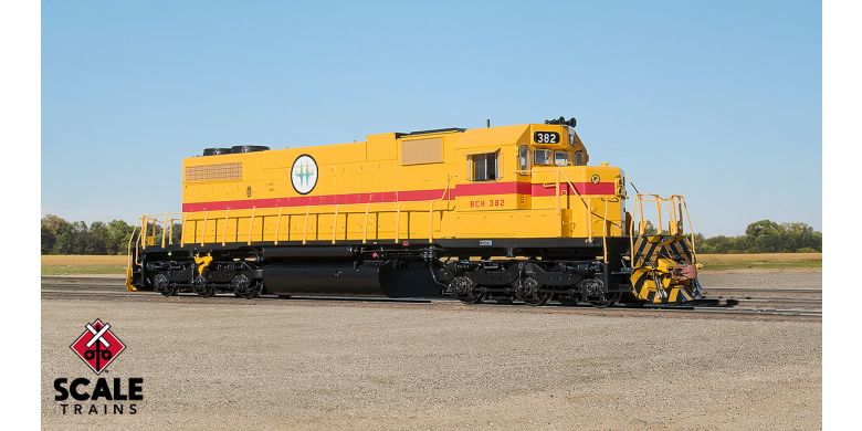 Rivet Counter HO Scale EMD SD38-2, BC Hydro/As Delivered Yellow / 382 / DC/DCC Ready