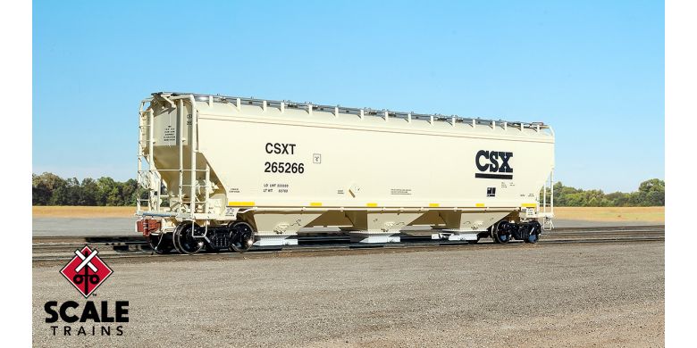 Scaletrains Rivet Counter HO Scale Gunderson 5188 Covered Hopper, CSX #265278 - SXT33314