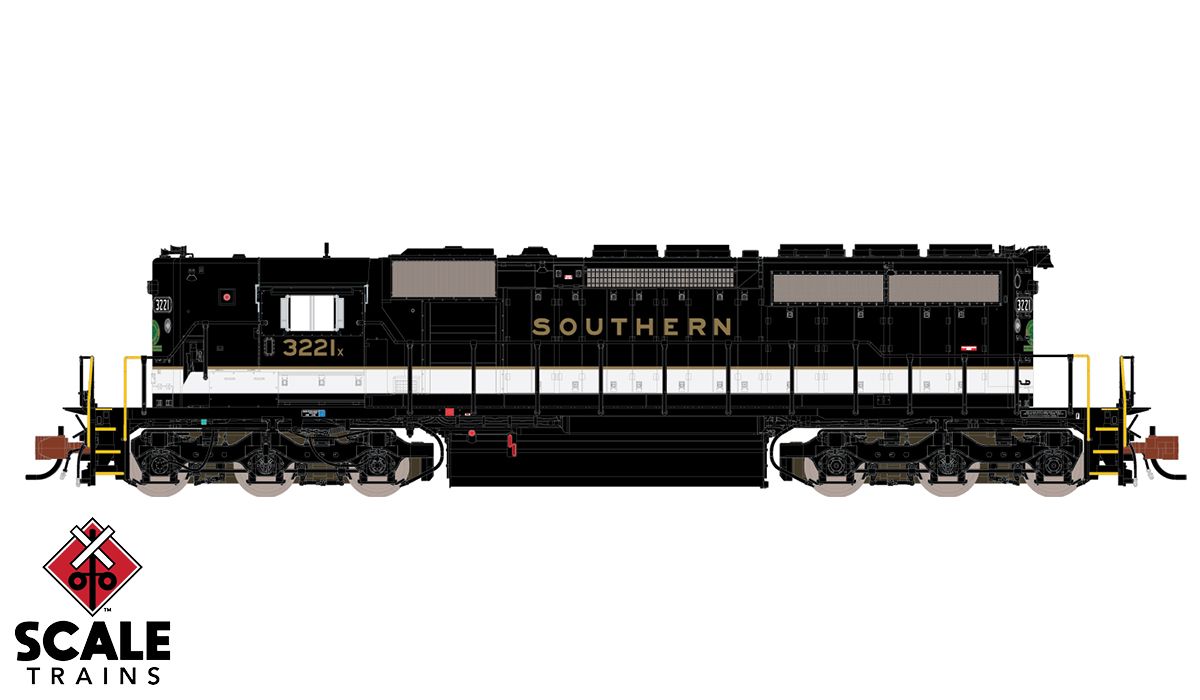 Rivet Counter N Scale EMD SD40-2, Southern/High Hood/Gold Lettering / 3224J / DC/DCC Ready