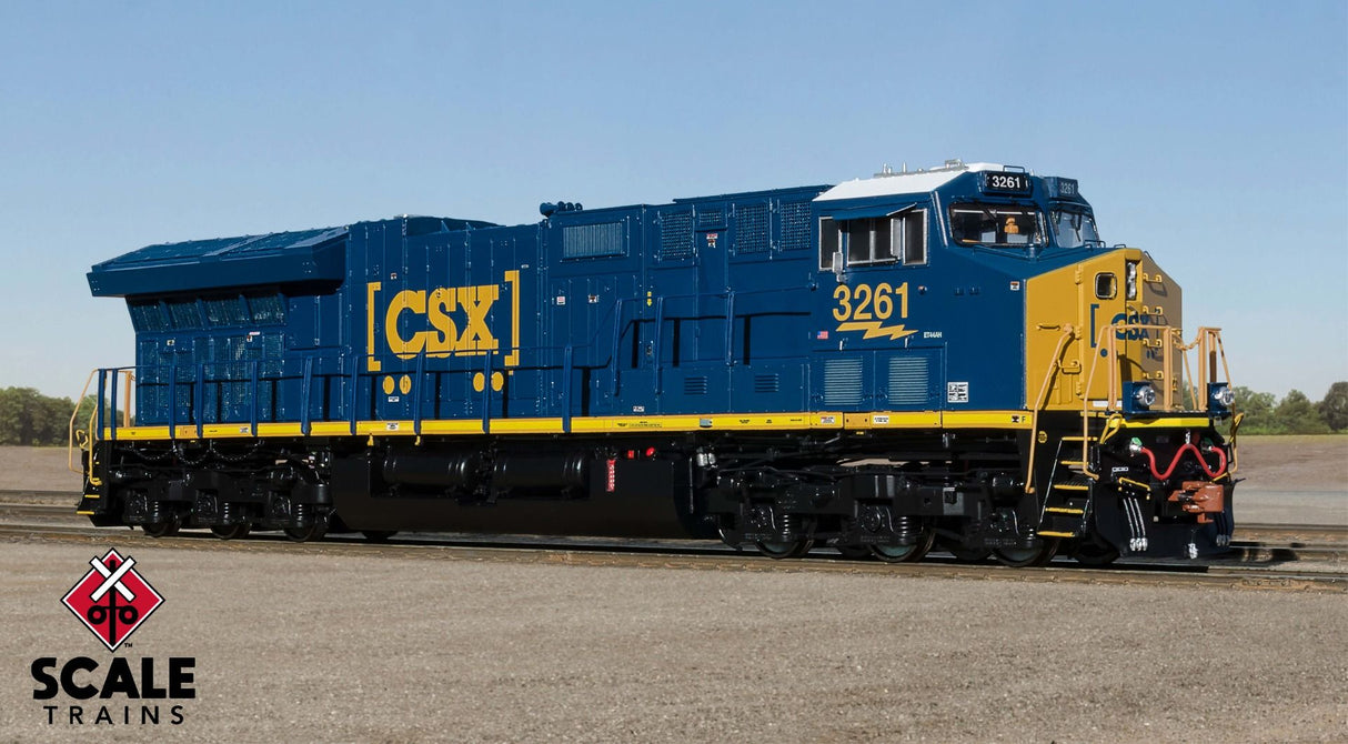 Rivet Counter HO Scale GE ET44AH, CSX / 3364 / DCC & Sound Equipped