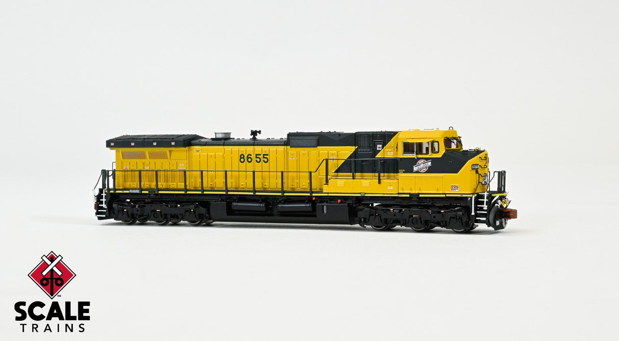 Scaletrains Rivet Counter N Scale GE DASH 9, Chicago & NorthWestern/As Delivered / 8655 / DCC & Sound Equipped