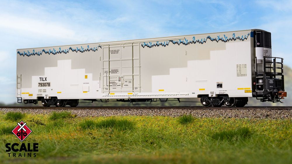 Rivet Counter HO Scale Trinity 82' 7883 Mechanical Reefer, TILX /ex-BNSF Patched with Roofline Icicles/Carrier / 793078 /