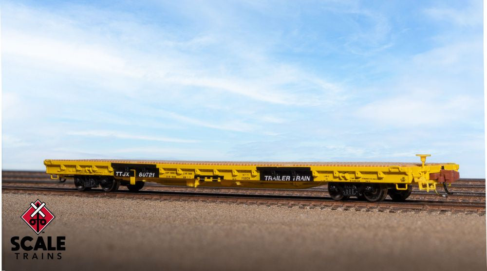 Rivet Counter N Scale BSC F68DH Flatcar, Trailer Train/As Delivered/TTJX / 81184 /
